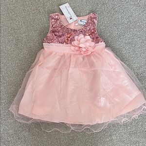 Elegant Pink Sequin Dress for Girls